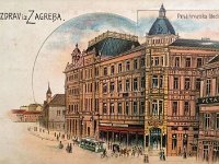 Prva hrvatska štedionica prije1904. godine. Ilica. Razglednica
